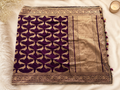Purple Banarasi Bird Motif Saree with Blouse | Ananya Pandey Inspired Saree | Festive Wedding Saree (Fall and Pico Included, Ships USA)